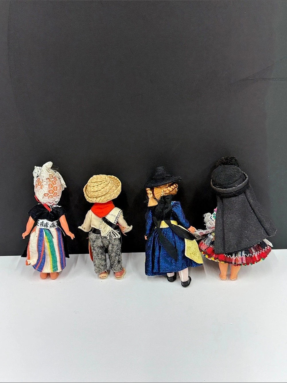 Vintage International Folk Costume Dolls Lot of 4 – 6” Souvenir Collectibles - Picture 5 of 5